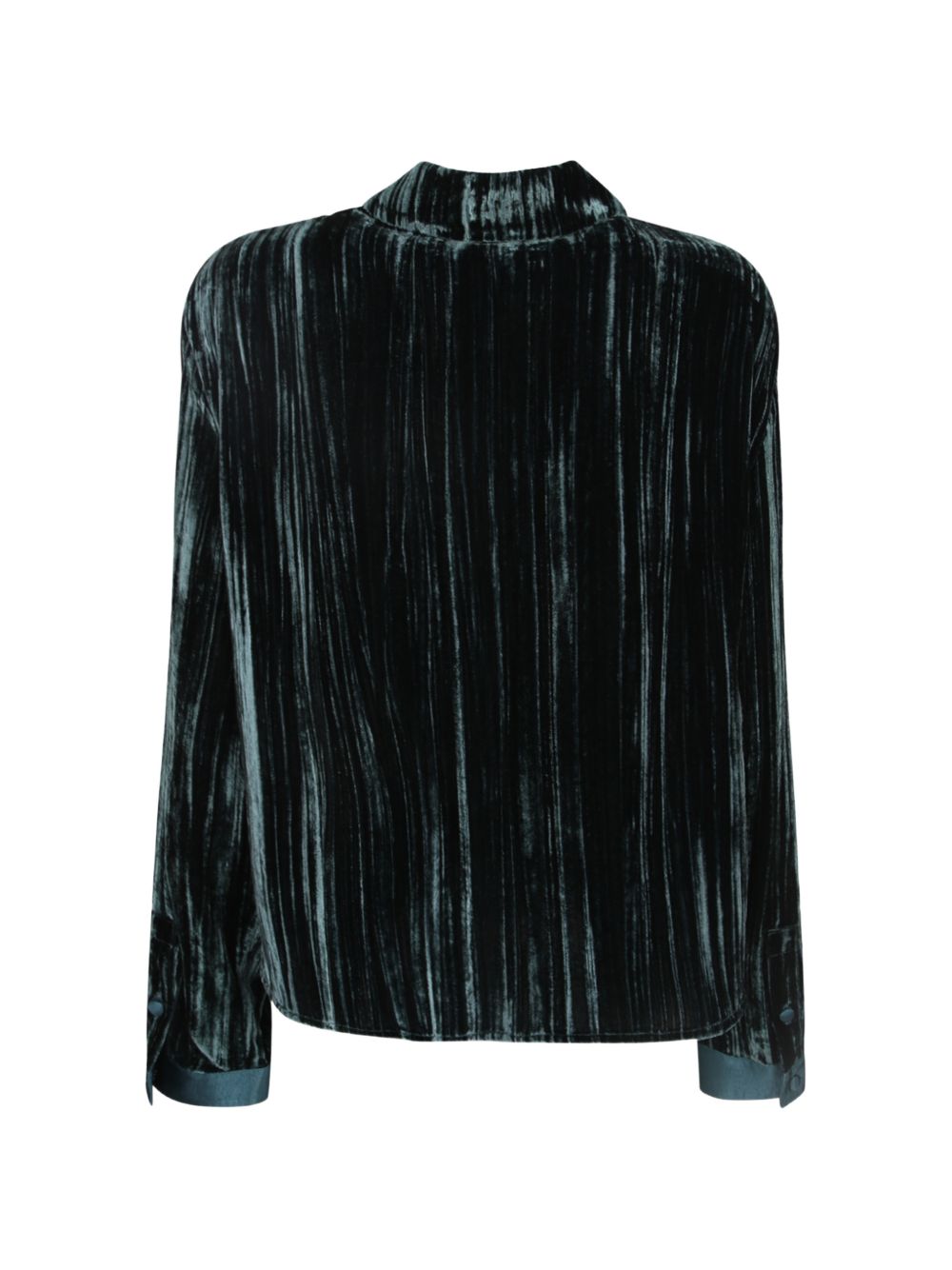 Emporio Armani Velvet Shirt-Shirts-[Adult]-[Female]-2022 Online Blue Zone Planet
