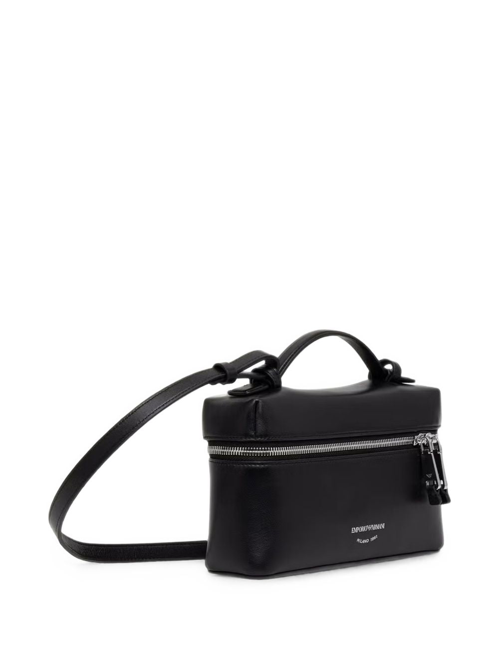 Emporio Armani Leather Vanity Case-Shoulder-[Adult]-[Female]-2022 Online Blue Zone Planet