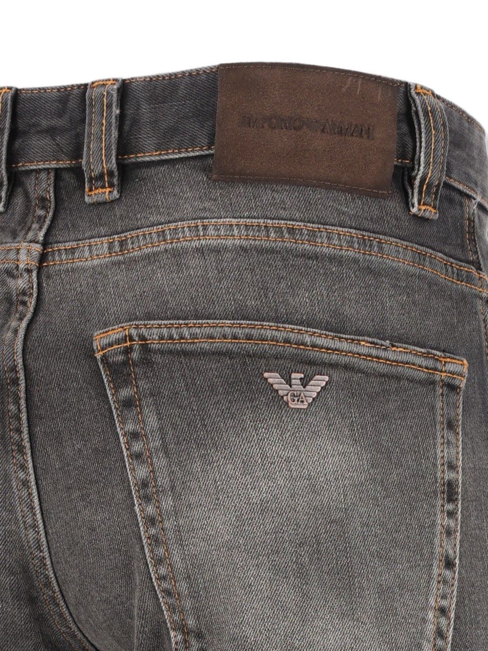 Emporio Armani Denim Cotton Jeans-Jeans-[Adult]-[Female]-2022 Online Blue Zone Planet