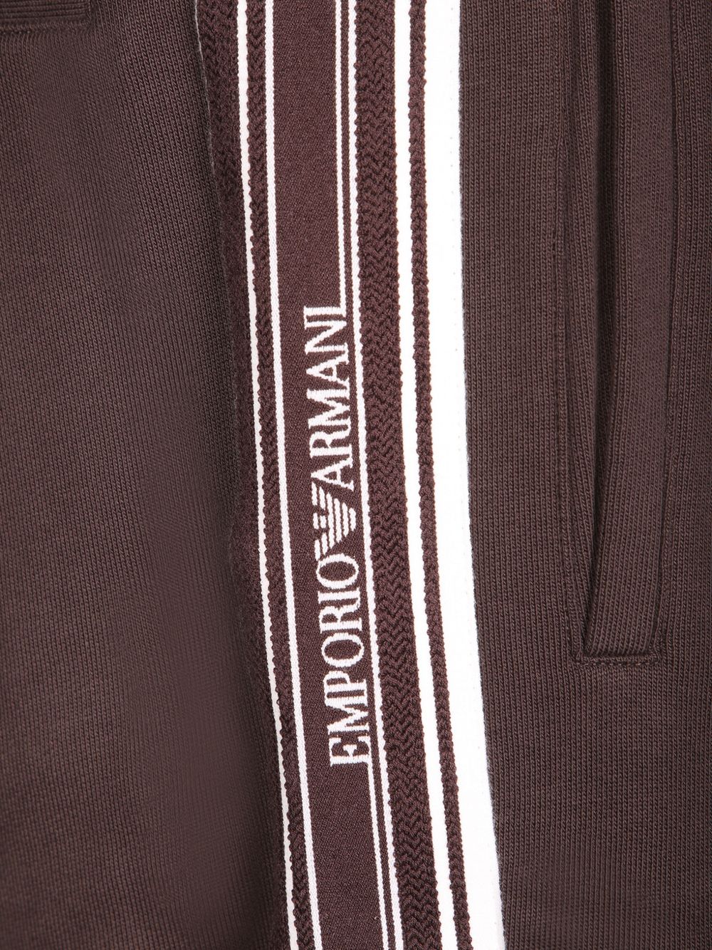Emporio Armani Cotton Sweatpants-Trousers-[Adult]-[Female]-2022 Online Blue Zone Planet
