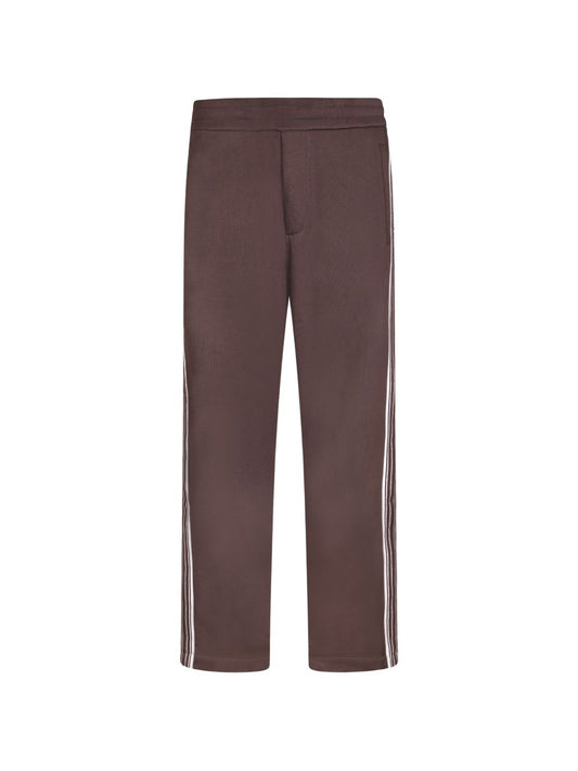 Emporio Armani Cotton Sweatpants-Trousers-[Adult]-[Female]-L-BROWN-2022 Online Blue Zone Planet