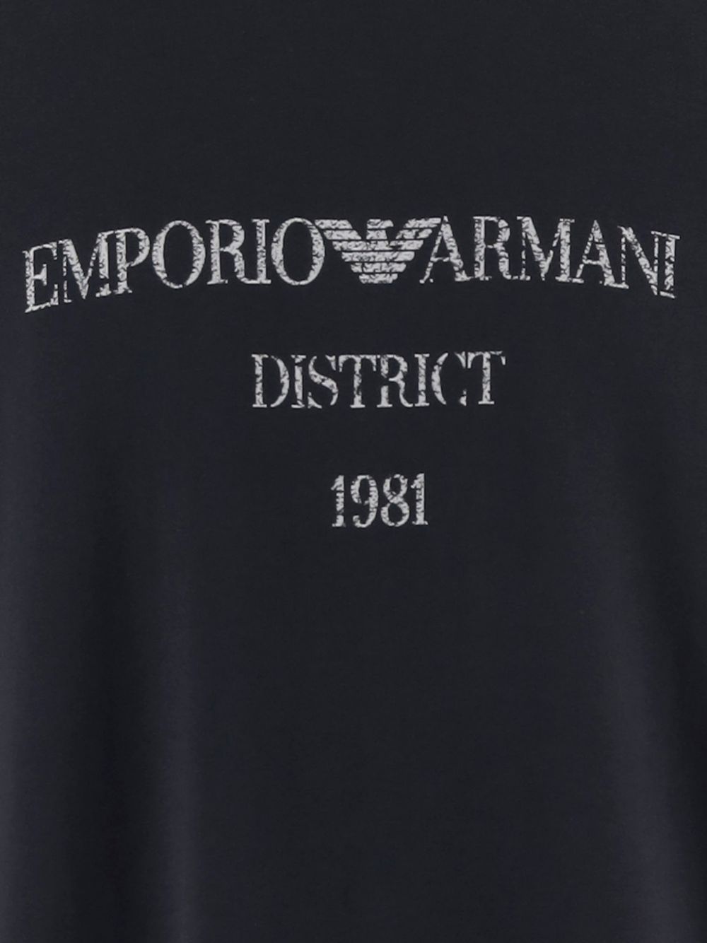 Emporio Armani Logo Cotton T-Shirt-Topwear-[Adult]-[Female]-2022 Online Blue Zone Planet