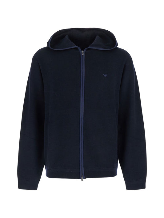 Emporio Armani Wool Cardigan-TOPS / DRESSES-[Adult]-[Female]-3XL-NAVY-2022 Online Blue Zone Planet