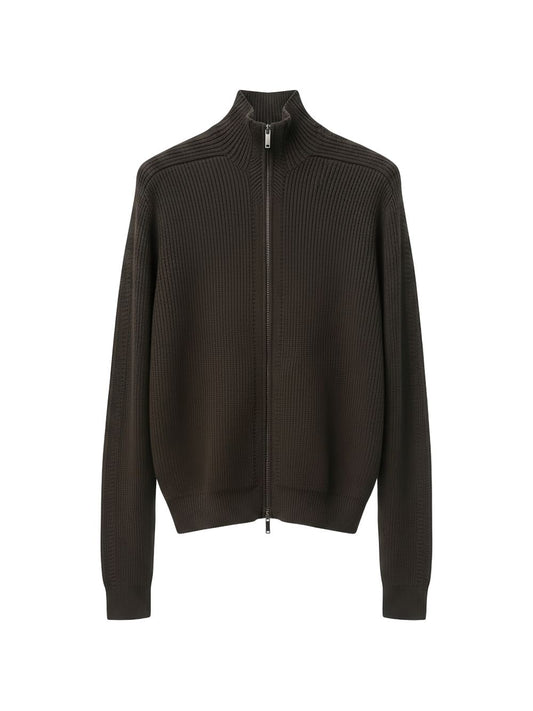 Emporio Armani Wool Cardigan-TOPS / DRESSES-[Adult]-[Female]-46-GREY-2022 Online Blue Zone Planet