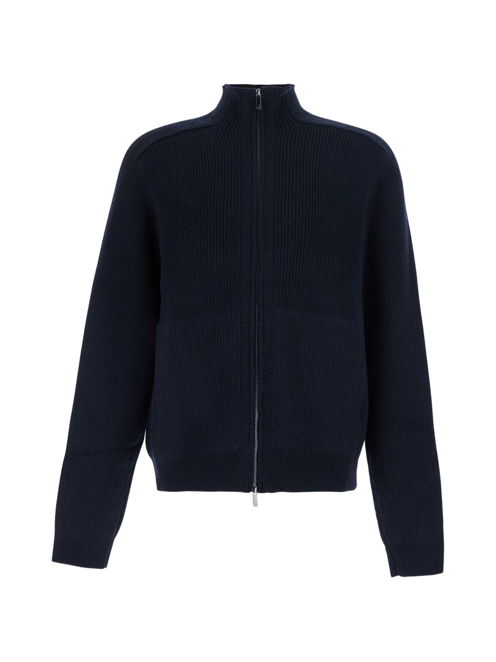 Emporio Armani Wool Cardigan-TOPS / DRESSES-[Adult]-[Female]-48-NAVY-2022 Online Blue Zone Planet