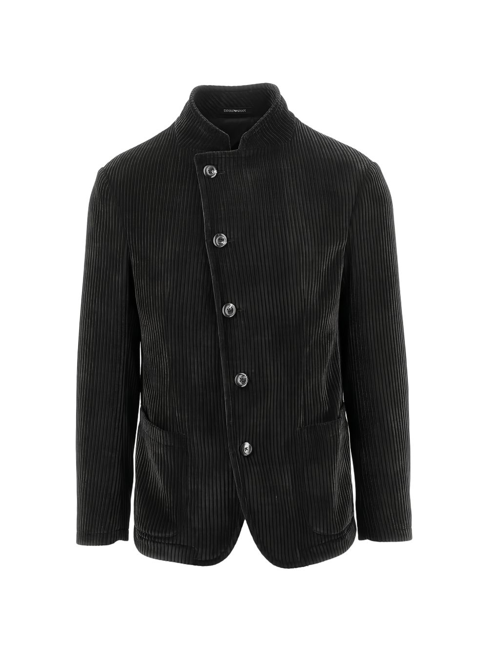 Emporio Armani Chenille Jacket-Jackets-[Adult]-[Female]-50-BLACK-2022 Online Blue Zone Planet
