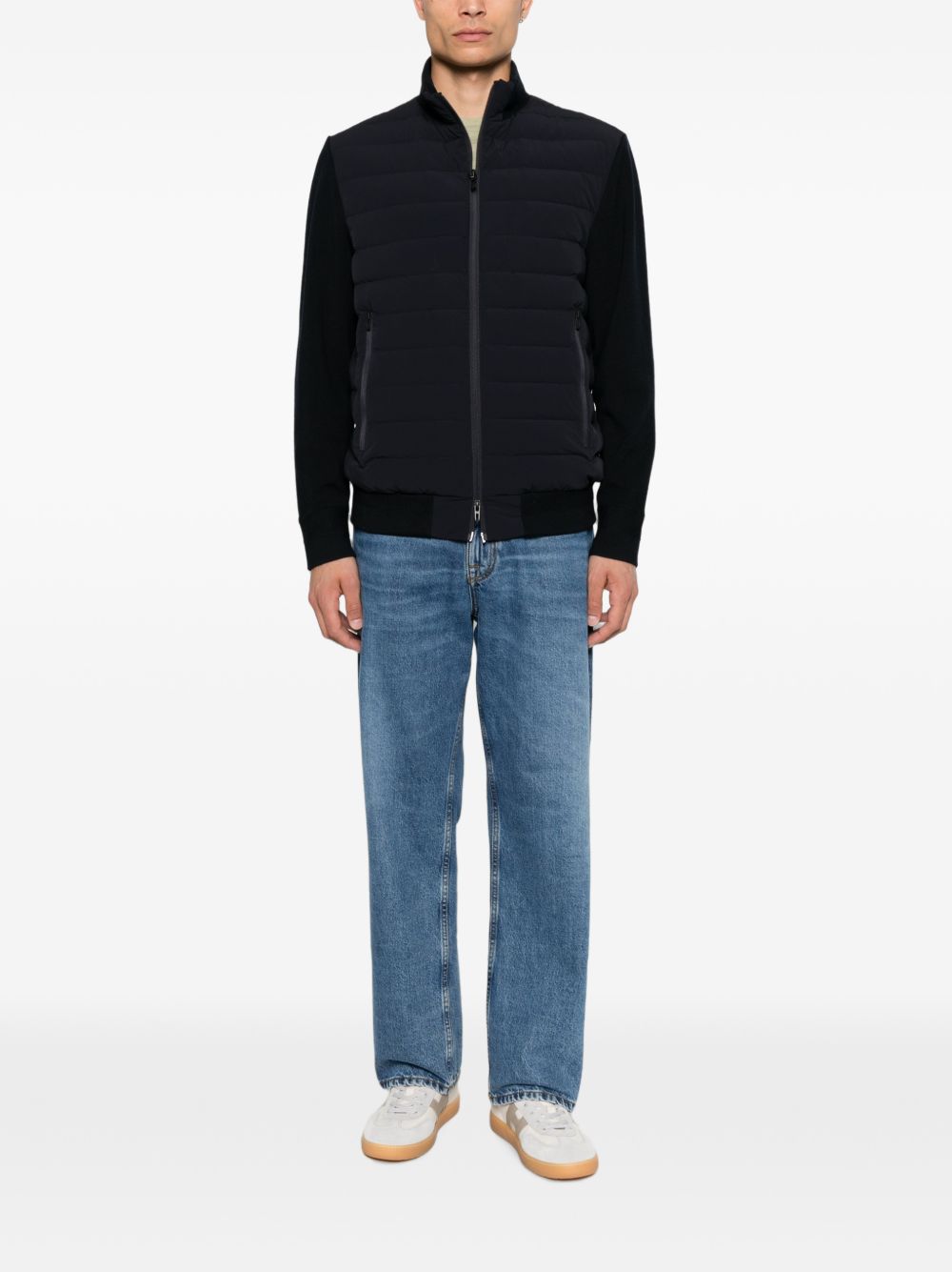 Emporio Armani Nylon Short Down Jacket-Jackets-[Adult]-[Female]-2022 Online Blue Zone Planet