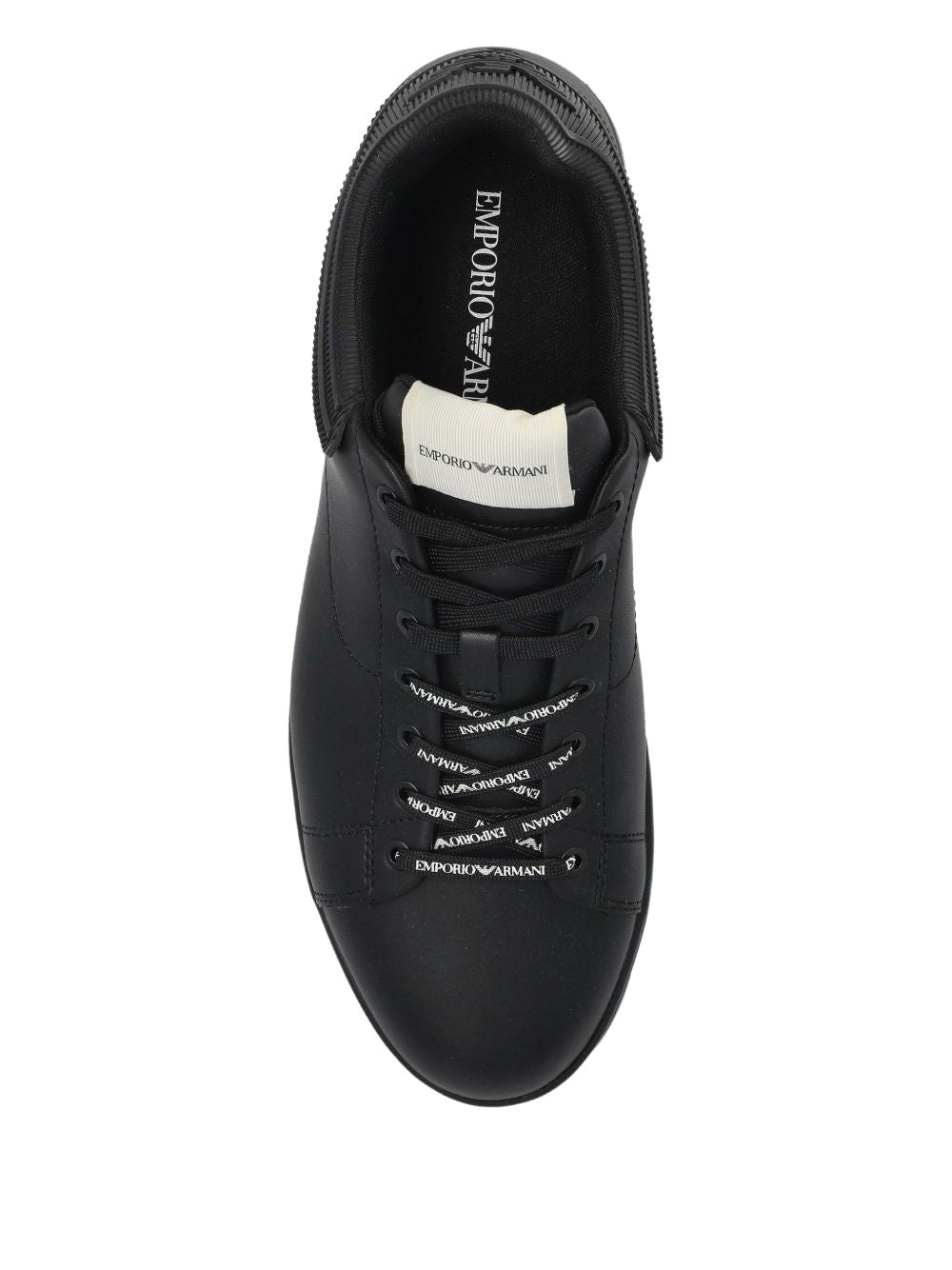 Emporio Armani Leather Sneakers-Sneakers-[Adult]-[Female]-2022 Online Blue Zone Planet
