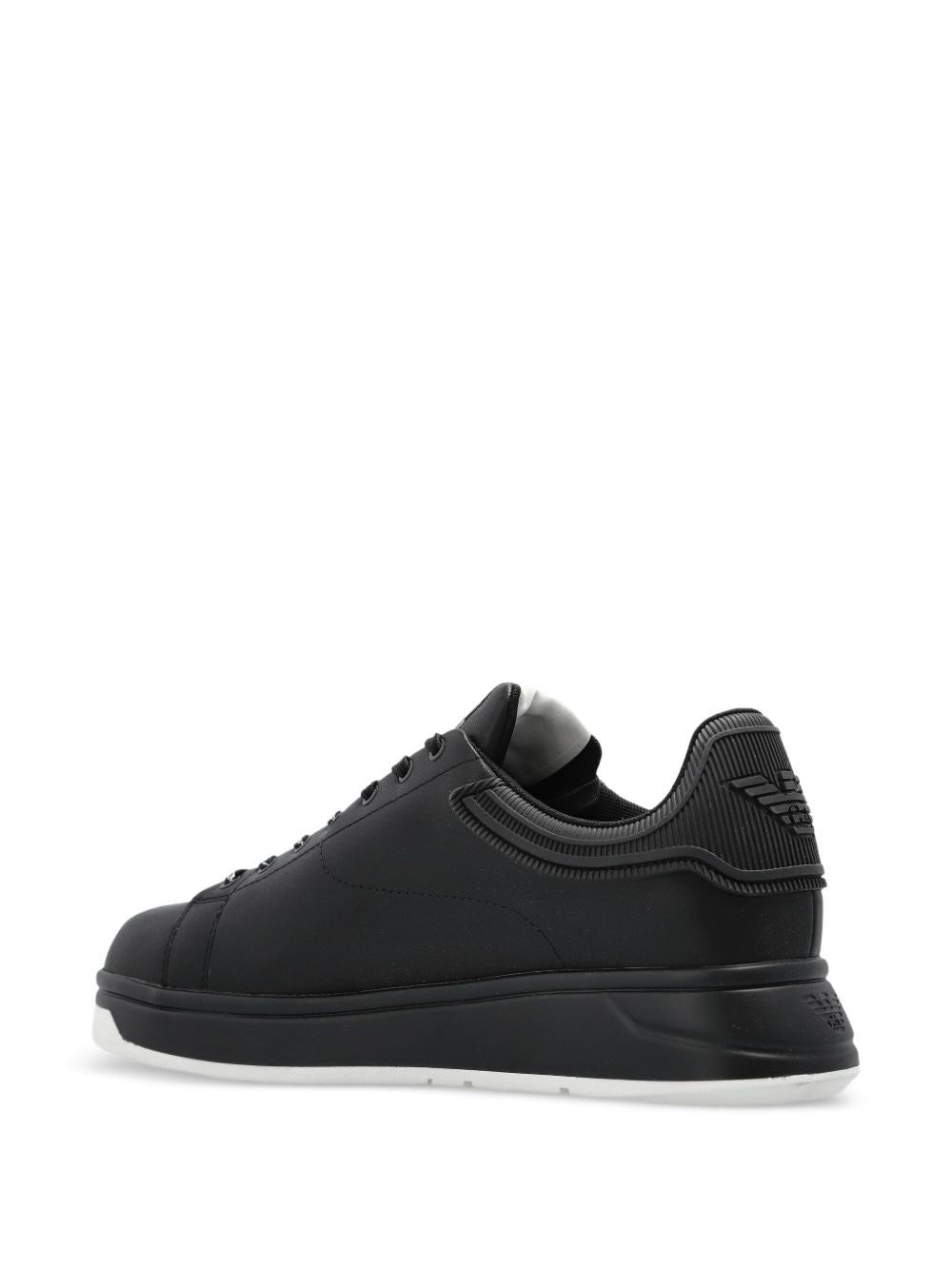 Emporio Armani Leather Sneakers-Sneakers-[Adult]-[Female]-2022 Online Blue Zone Planet