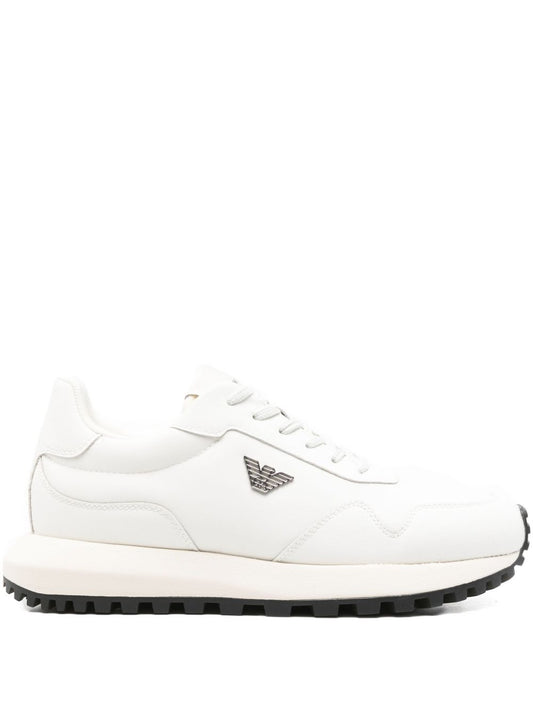 Emporio Armani Logo Sneakers-Sneakers-[Adult]-[Female]-10-WHITE-2022 Online Blue Zone Planet