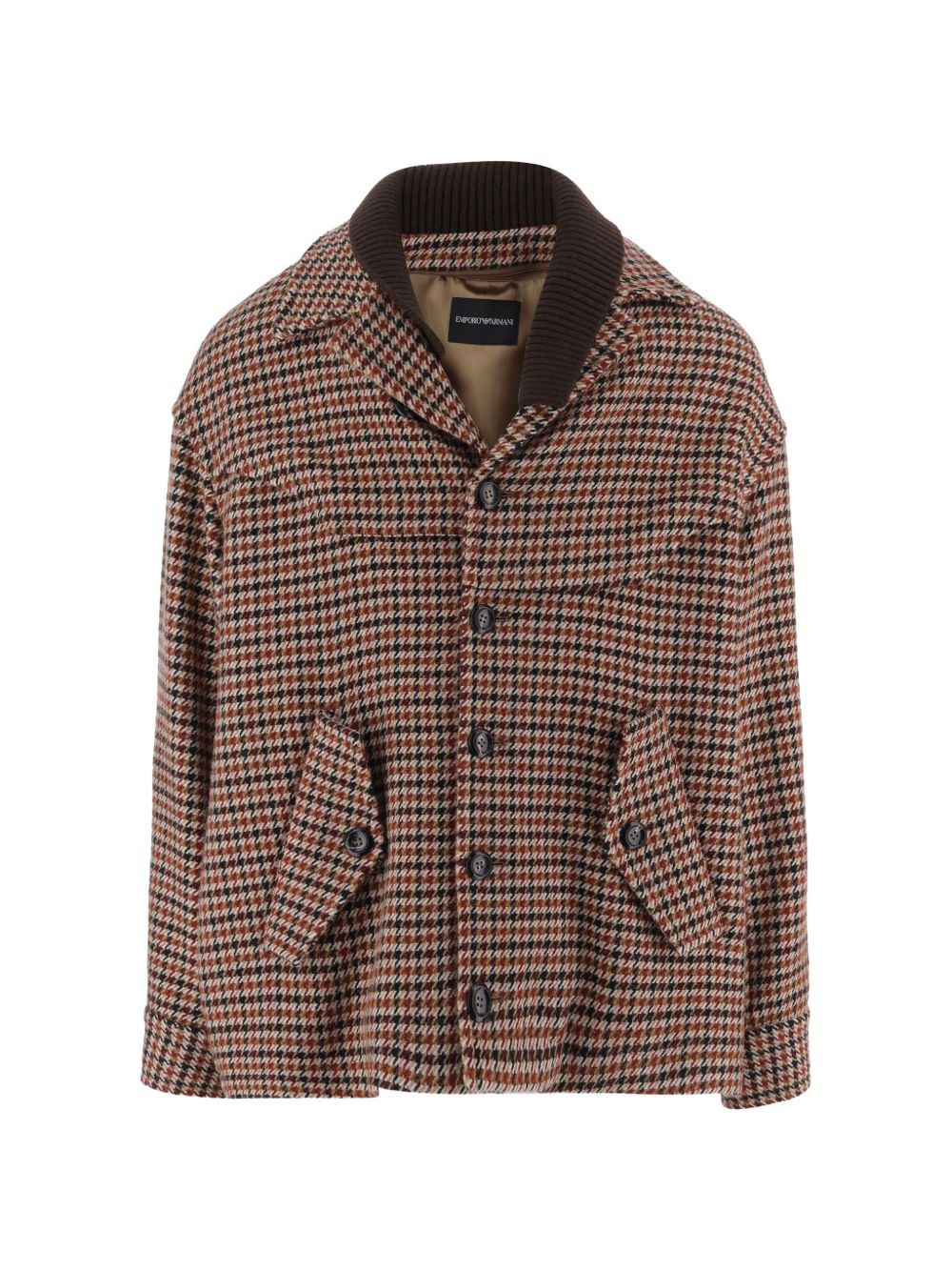 Emporio Armani Wool Caban Coat-Jackets-[Adult]-[Female]-52-BEIGE-2022 Online Blue Zone Planet