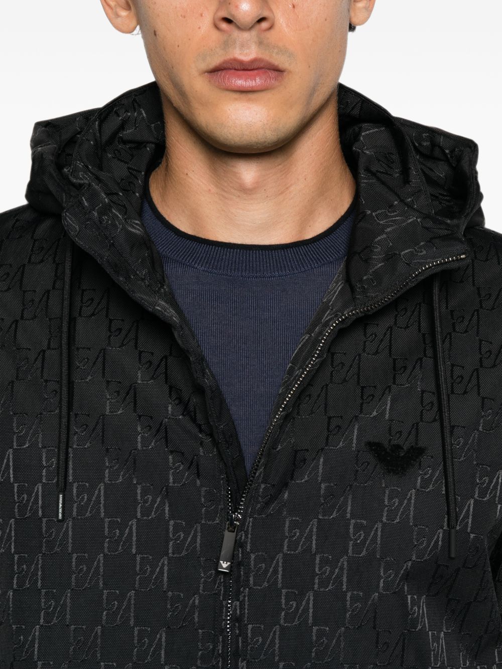 Emporio Armani Nylon Blouson Jacket-Jackets-[Adult]-[Female]-2022 Online Blue Zone Planet