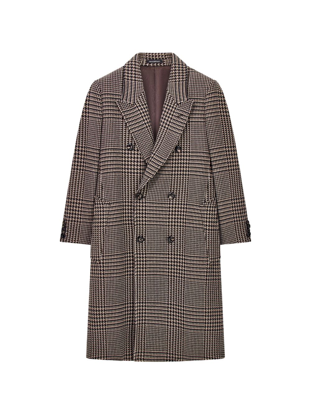 Emporio Armani Wool Double-Breasted Coat-TOPS / DRESSES-[Adult]-[Female]-48-GREY-2022 Online Blue Zone Planet
