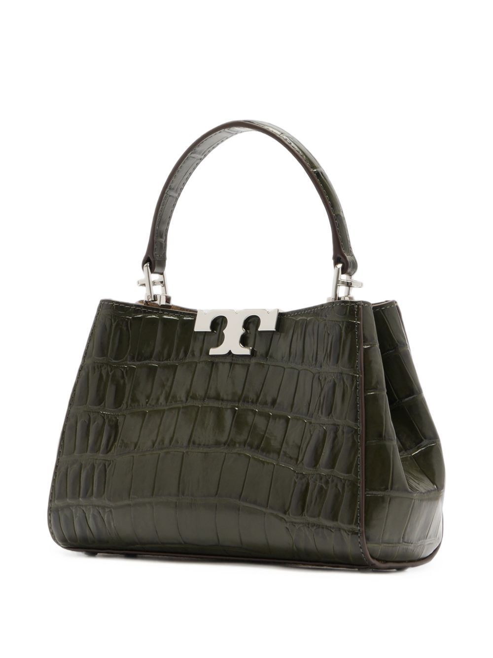 Tory Burch Eleanor Mini Croc-Embossed Leather Satchel-Handbag-[Adult]-[Female]-2022 Online Blue Zone Planet
