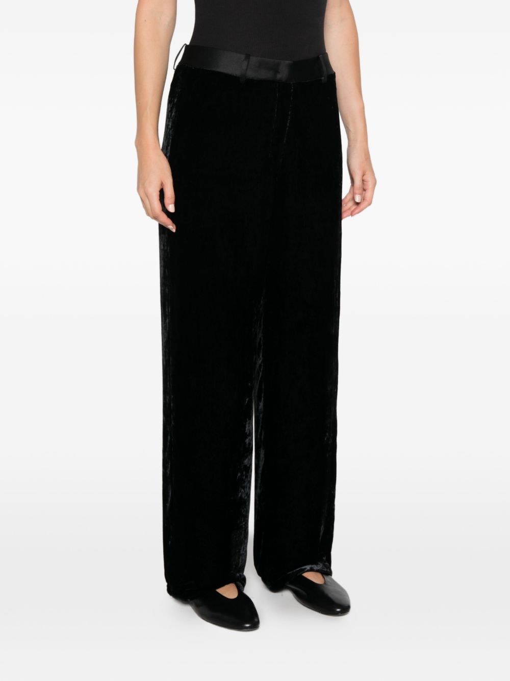 Forte Forte Velvet Trousers-Trousers-[Adult]-[Female]-2022 Online Blue Zone Planet