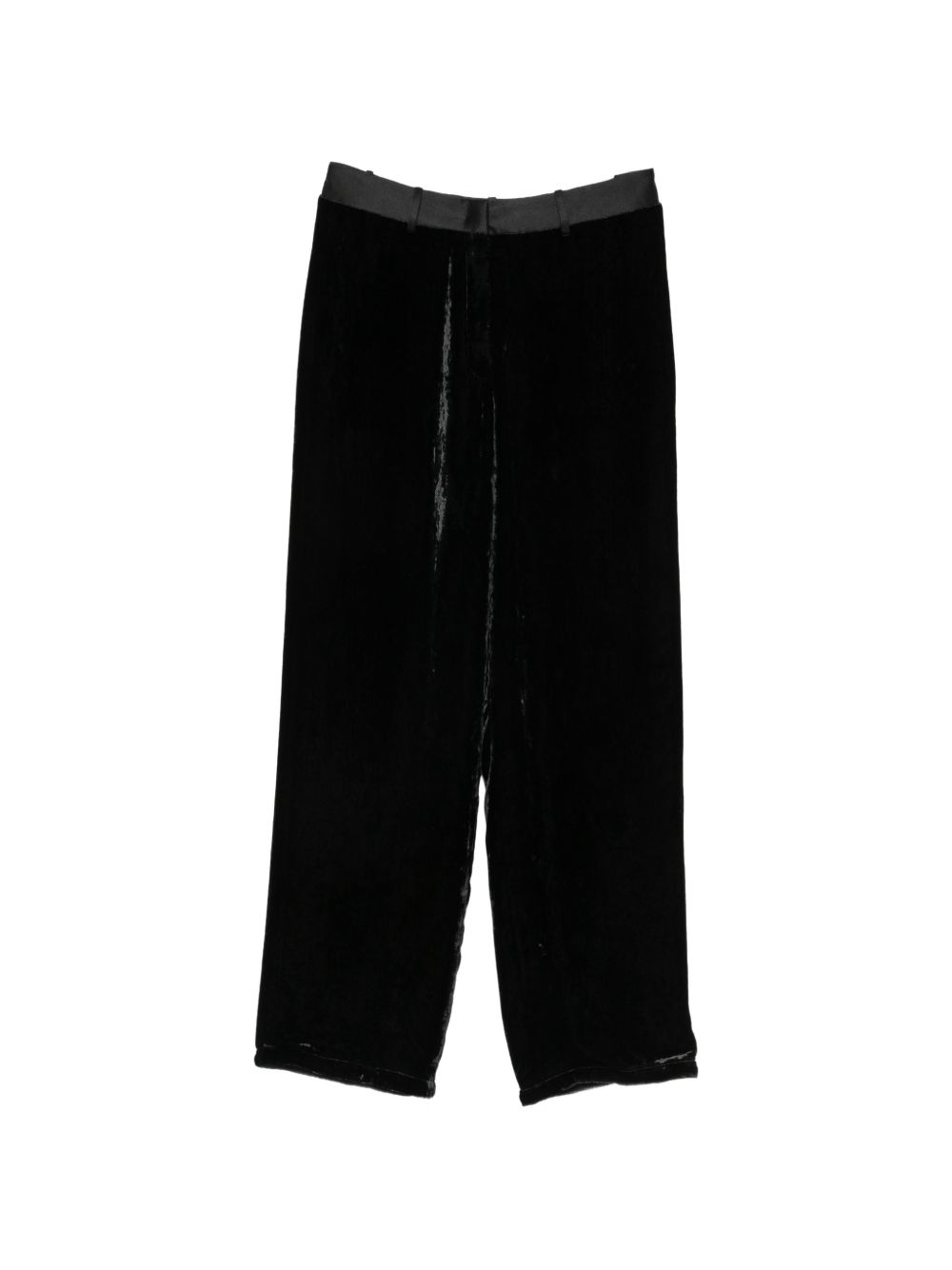 Forte Forte Velvet Trousers-Trousers-[Adult]-[Female]-0-BLACK-2022 Online Blue Zone Planet