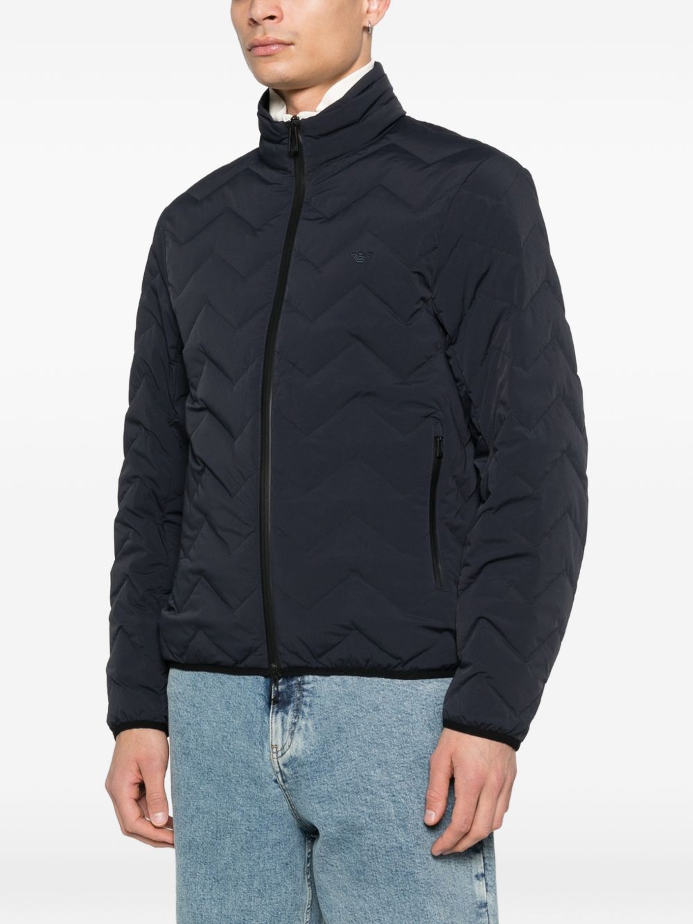 Emporio Armani Nylon Down Jacket-TOPS / DRESSES-[Adult]-[Female]-2022 Online Blue Zone Planet