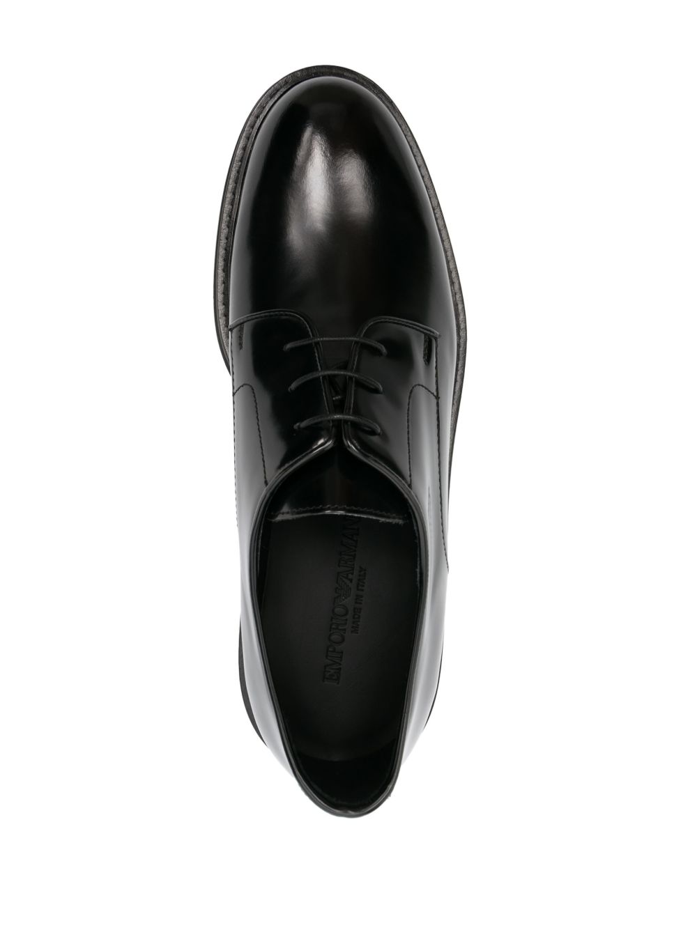 Emporio Armani Leather Derby Shoes-Boots-[Adult]-[Female]-2022 Online Blue Zone Planet