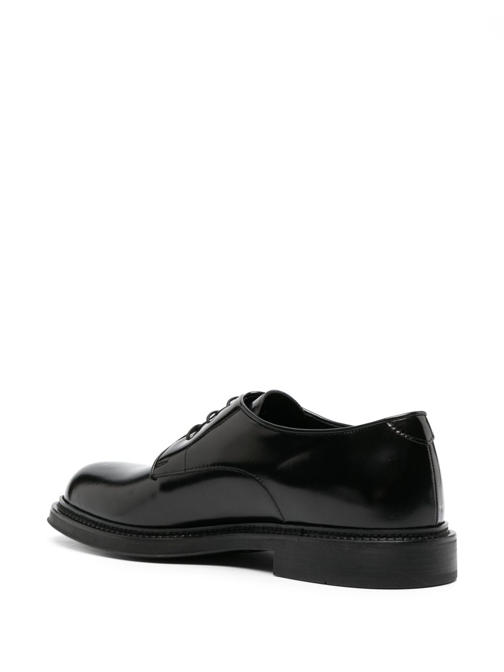 Emporio Armani Leather Derby Shoes-Boots-[Adult]-[Female]-2022 Online Blue Zone Planet