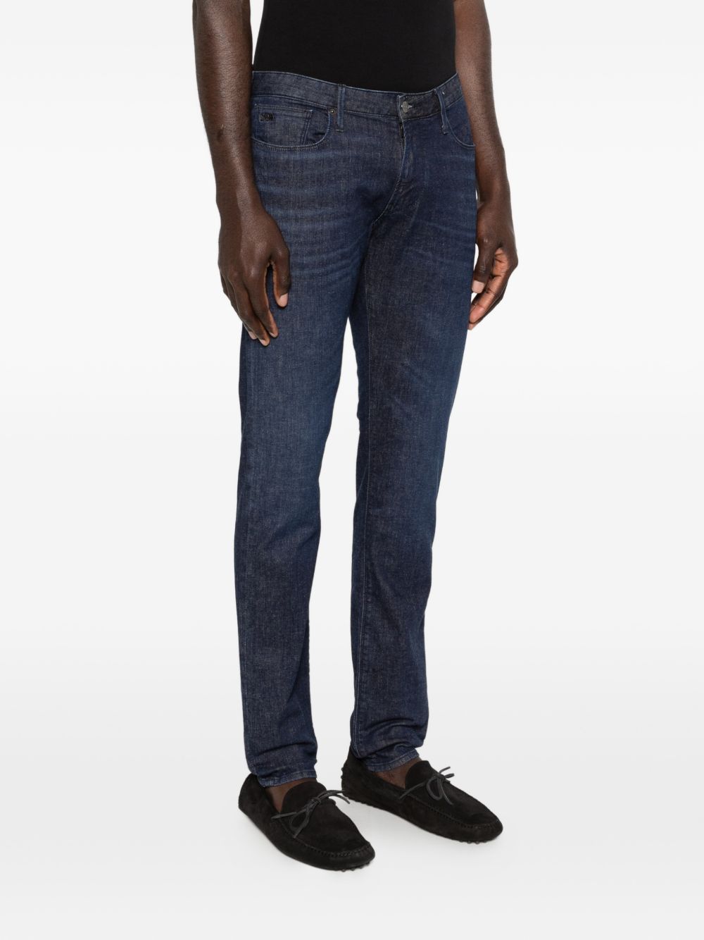 Emporio Armani Slim Denim Jeans-Jeans-[Adult]-[Female]-2022 Online Blue Zone Planet