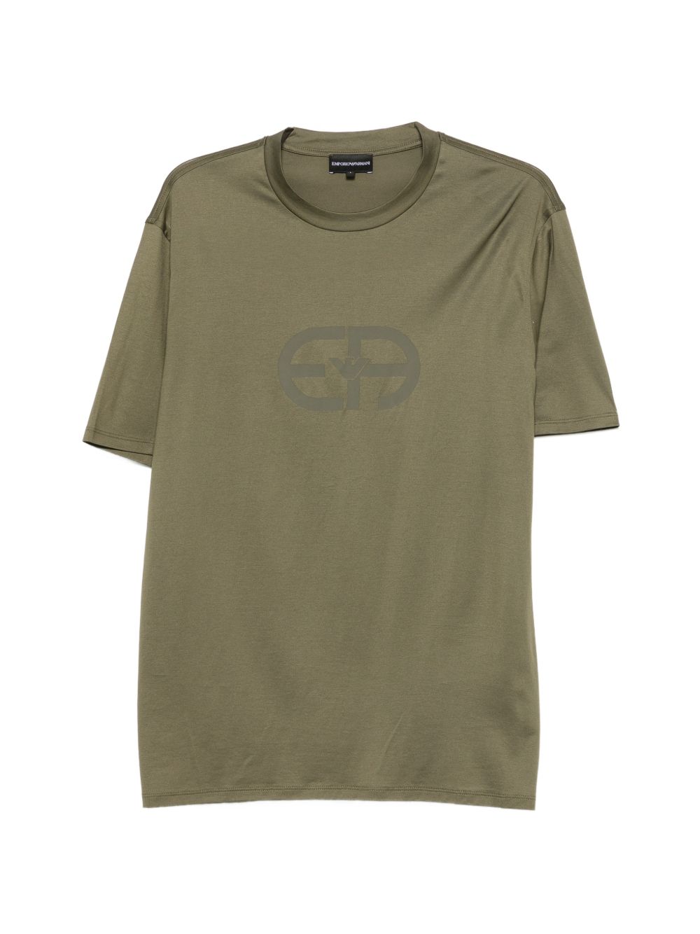 Emporio Armani Logo T-Shirt-Topwear-[Adult]-[Female]-3XL-GREEN-2022 Online Blue Zone Planet