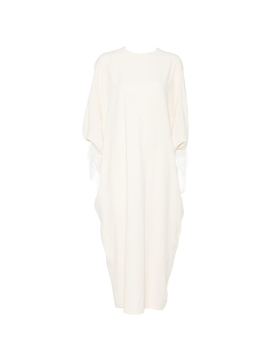 032C Alberta Ferretti Long Dress-Dresses-[Adult]-[Female]-40-Ivory-2022 Online Blue Zone Planet