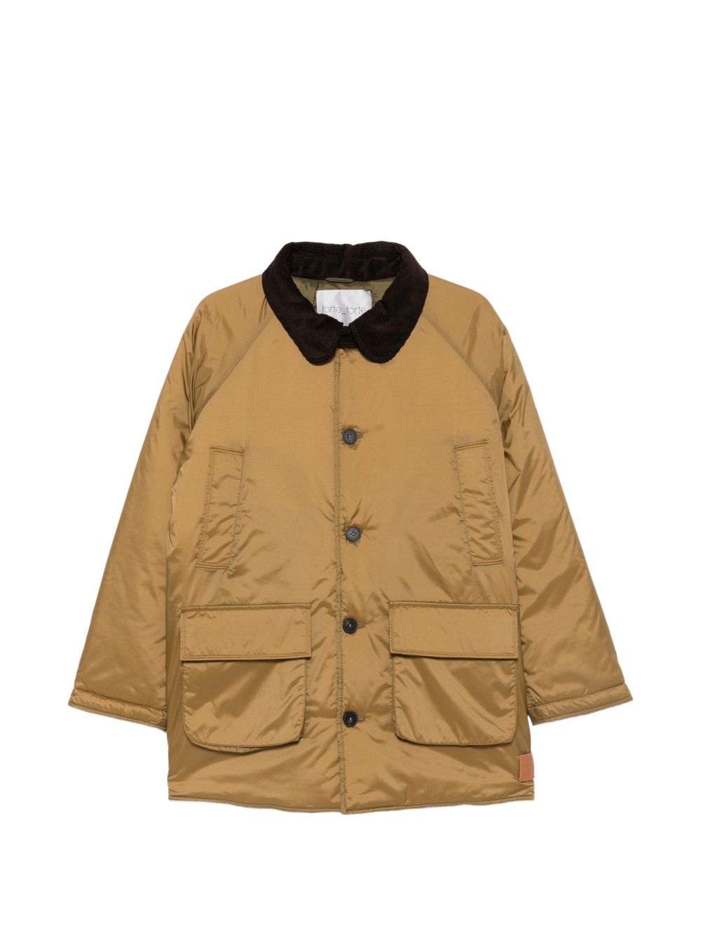 Forte Forte Nylon Midi Parka Coat-Coats-[Adult]-[Female]-0-GOLD-2022 Online Blue Zone Planet