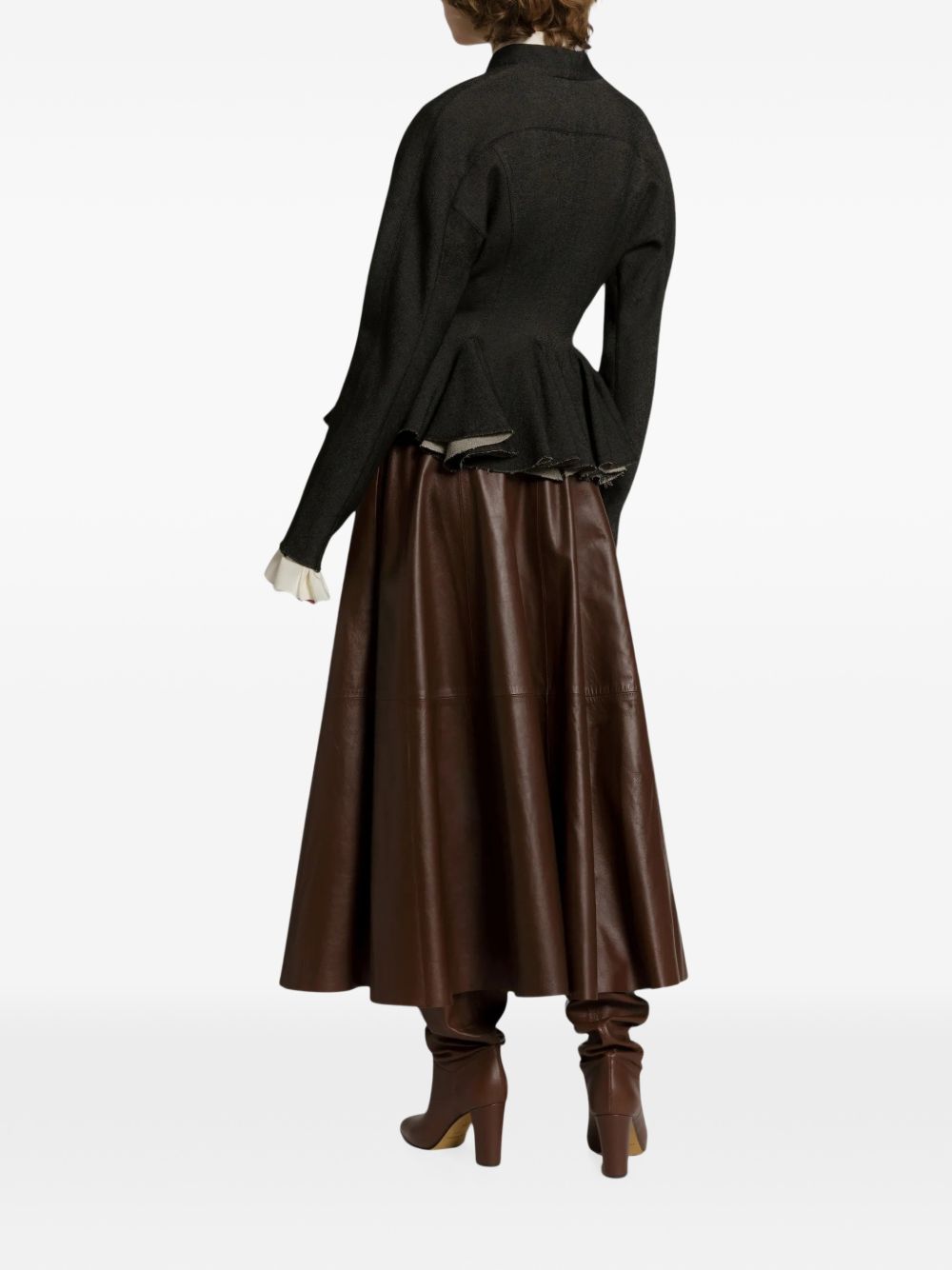 032C Alberta Ferretti Linen Blend Jacket-Jackets-[Adult]-[Female]-2022 Online Blue Zone Planet