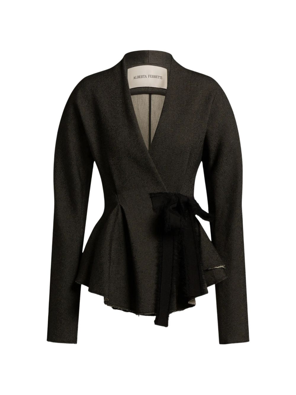 032C Alberta Ferretti Linen Blend Jacket-Jackets-[Adult]-[Female]-2022 Online Blue Zone Planet