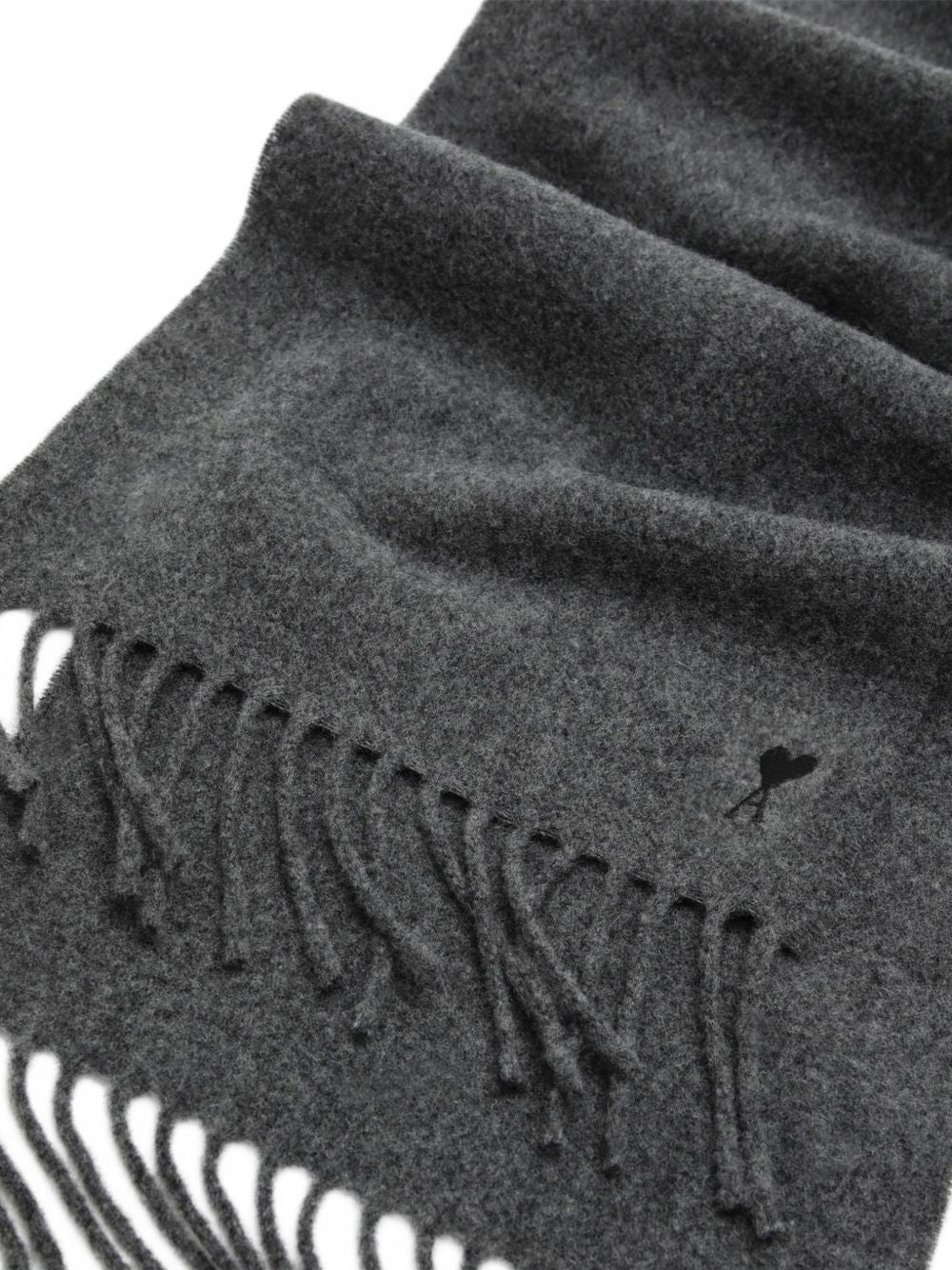 Ami Paris Scarfs DARK GREY-Scarves Hats & Gloves-[Adult]-[Female]-2022 Online Blue Zone Planet