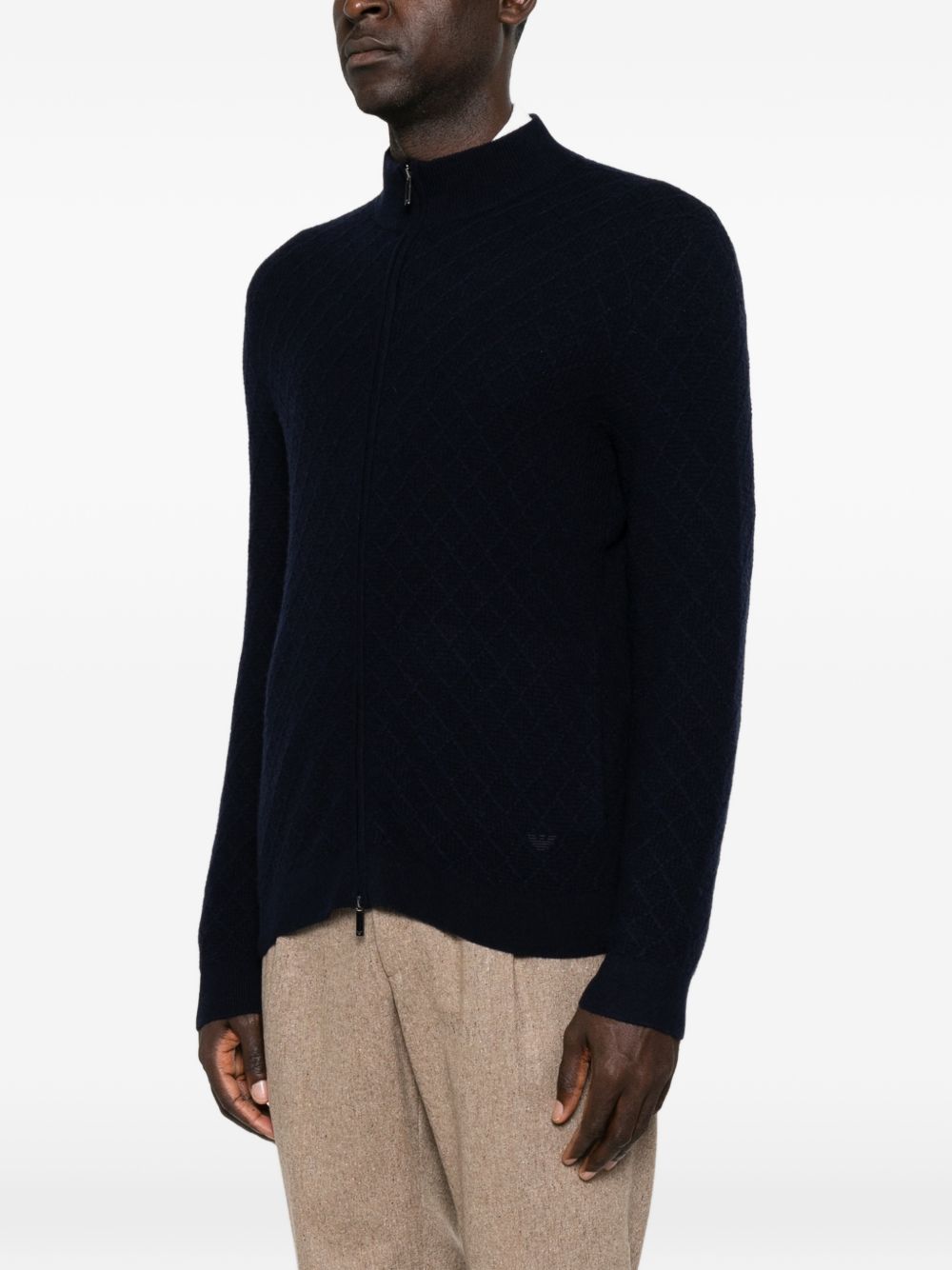 Emporio Armani Sweaters NAVY-TOPS / DRESSES-[Adult]-[Female]-2022 Online Blue Zone Planet