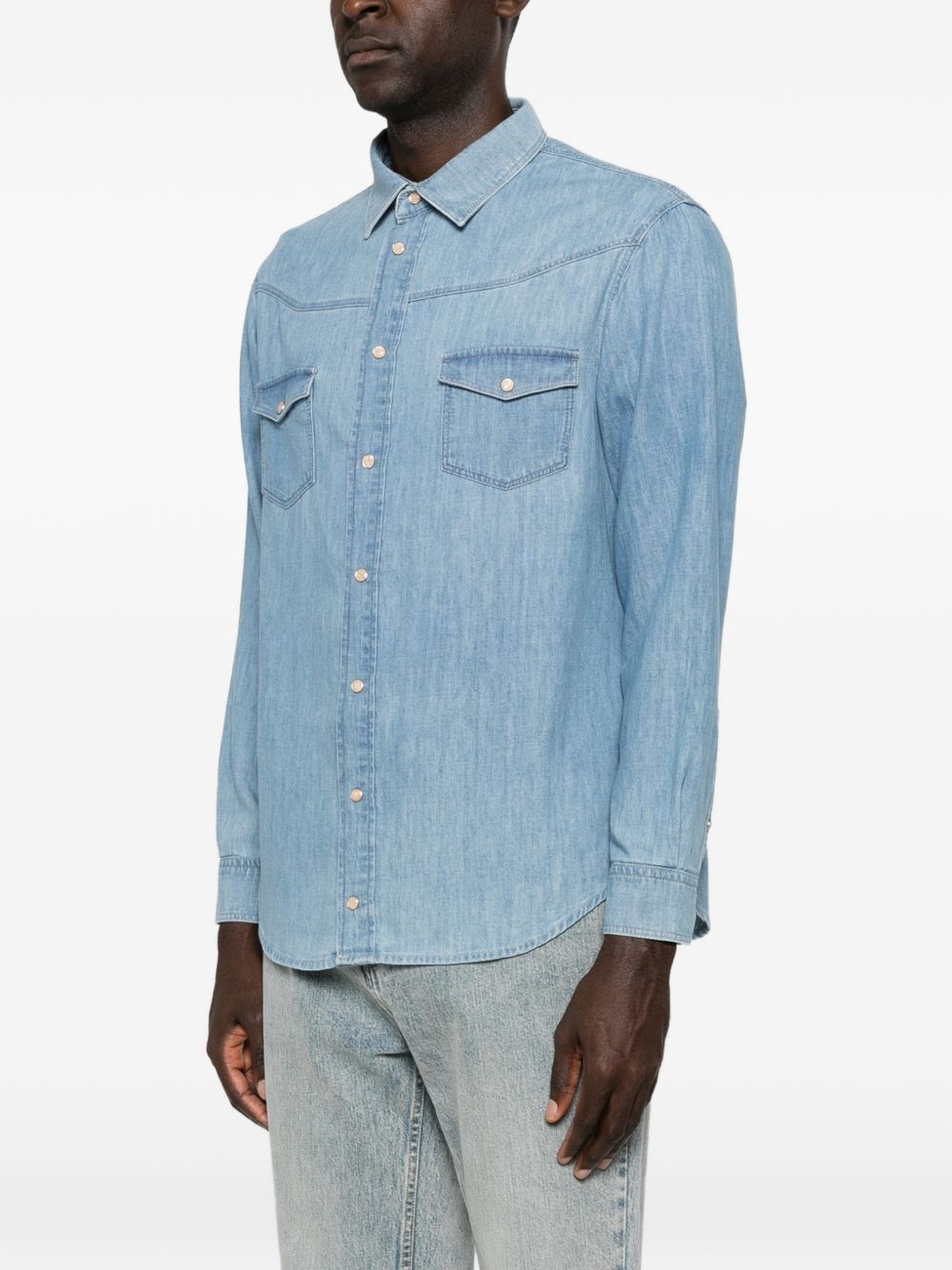 Emporio Armani Shirts NAVY-Shirts-[Adult]-[Female]-2022 Online Blue Zone Planet