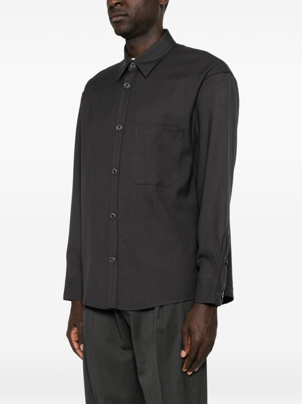 Emporio Armani Shirts GREY-Shirts-[Adult]-[Female]-2022 Online Blue Zone Planet