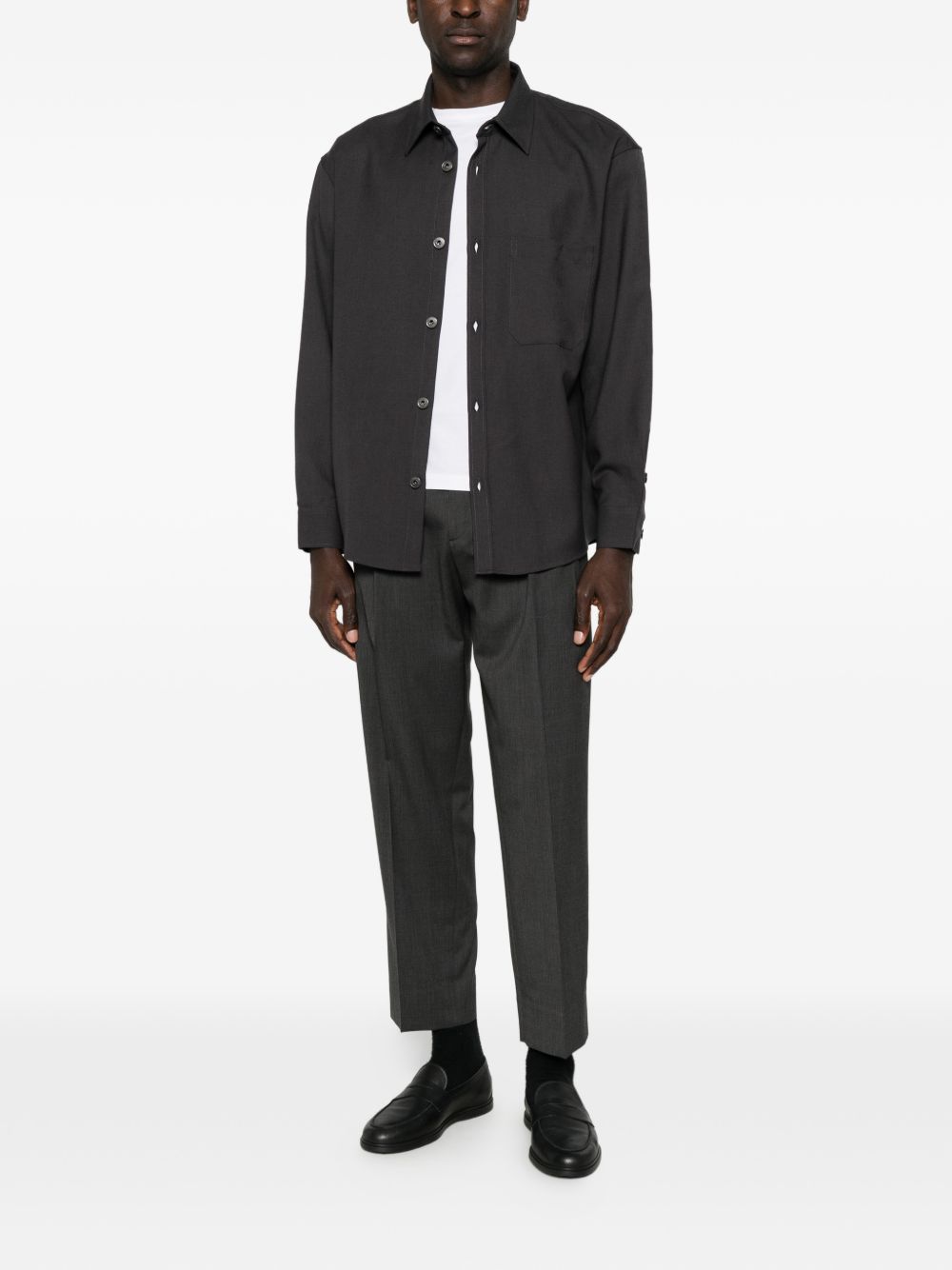 Emporio Armani Shirts GREY-Shirts-[Adult]-[Female]-2022 Online Blue Zone Planet