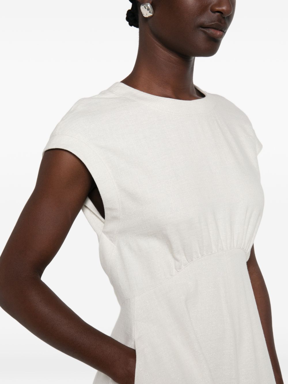 Emporio Armani Midi Dress-TOPS / DRESSES-[Adult]-[Female]-2022 Online Blue Zone Planet