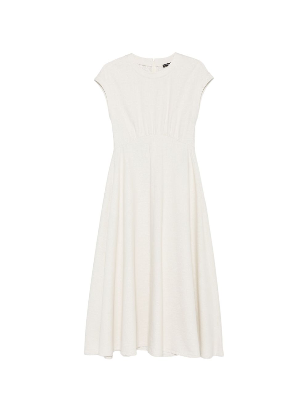 Emporio Armani Midi Dress-TOPS / DRESSES-[Adult]-[Female]-38-WHITE-2022 Online Blue Zone Planet