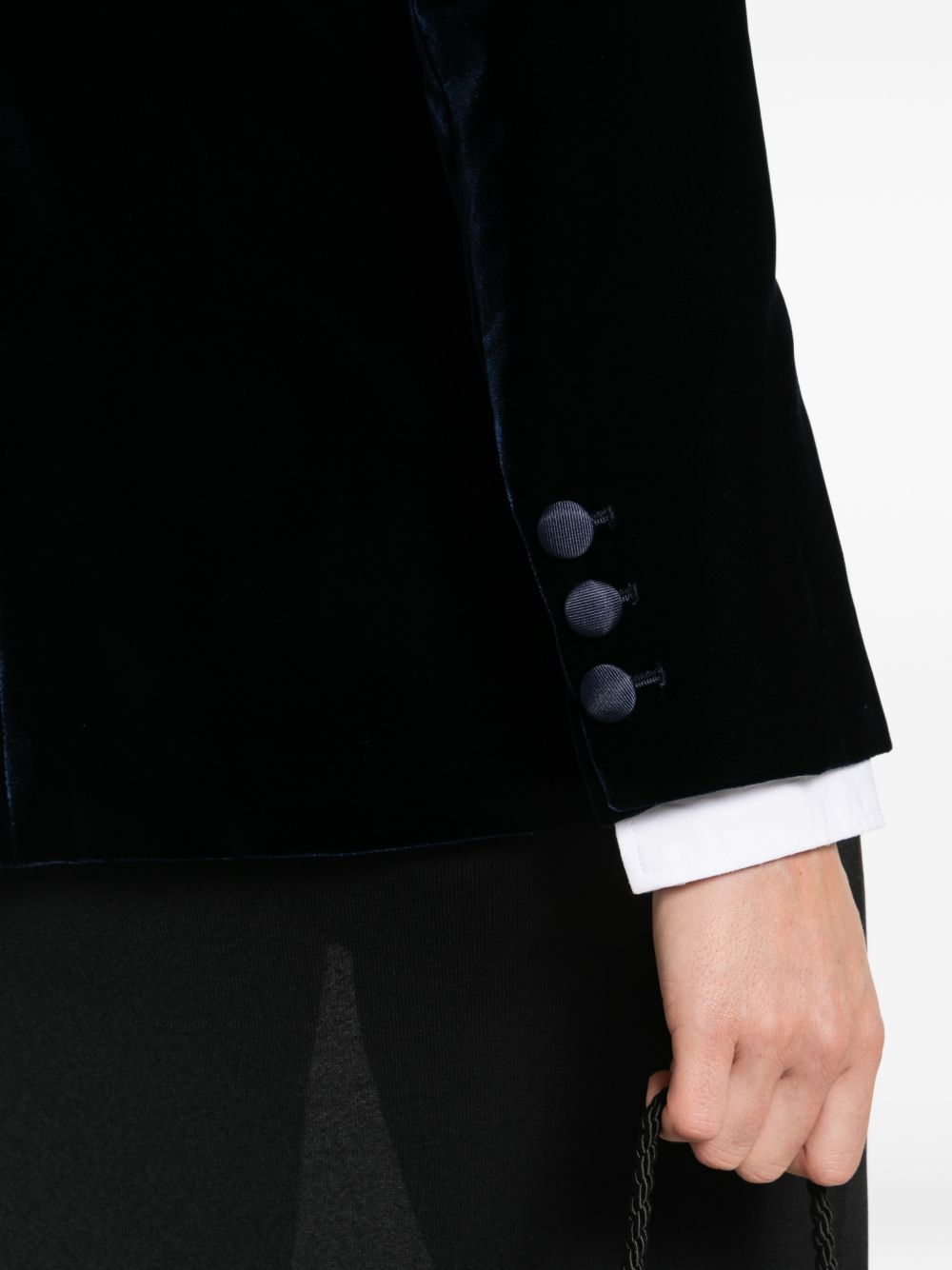 Emporio Armani Single-Breasted Blazer Jacket-Jackets-[Adult]-[Female]-2022 Online Blue Zone Planet