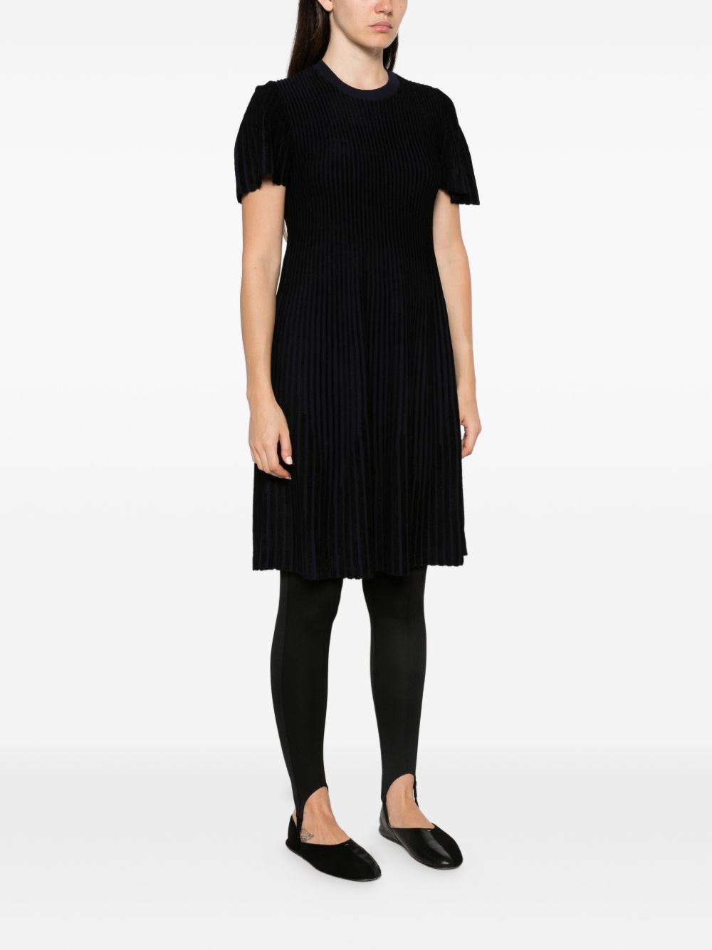 Emporio Armani Striped Midi Dress-Dresses-[Adult]-[Female]-2022 Online Blue Zone Planet