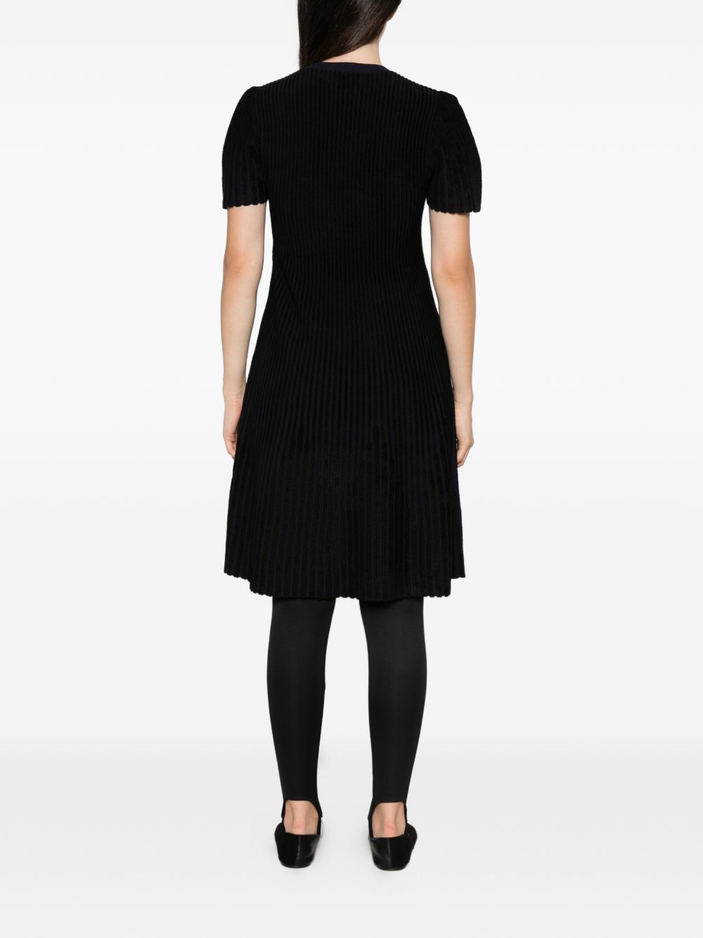 Emporio Armani Striped Midi Dress-Dresses-[Adult]-[Female]-2022 Online Blue Zone Planet