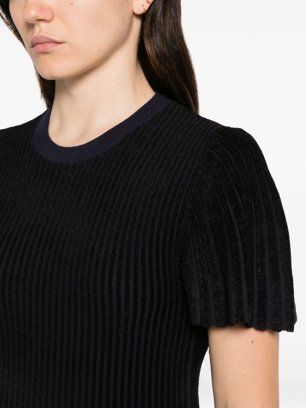 Emporio Armani Striped Midi Dress-Dresses-[Adult]-[Female]-2022 Online Blue Zone Planet