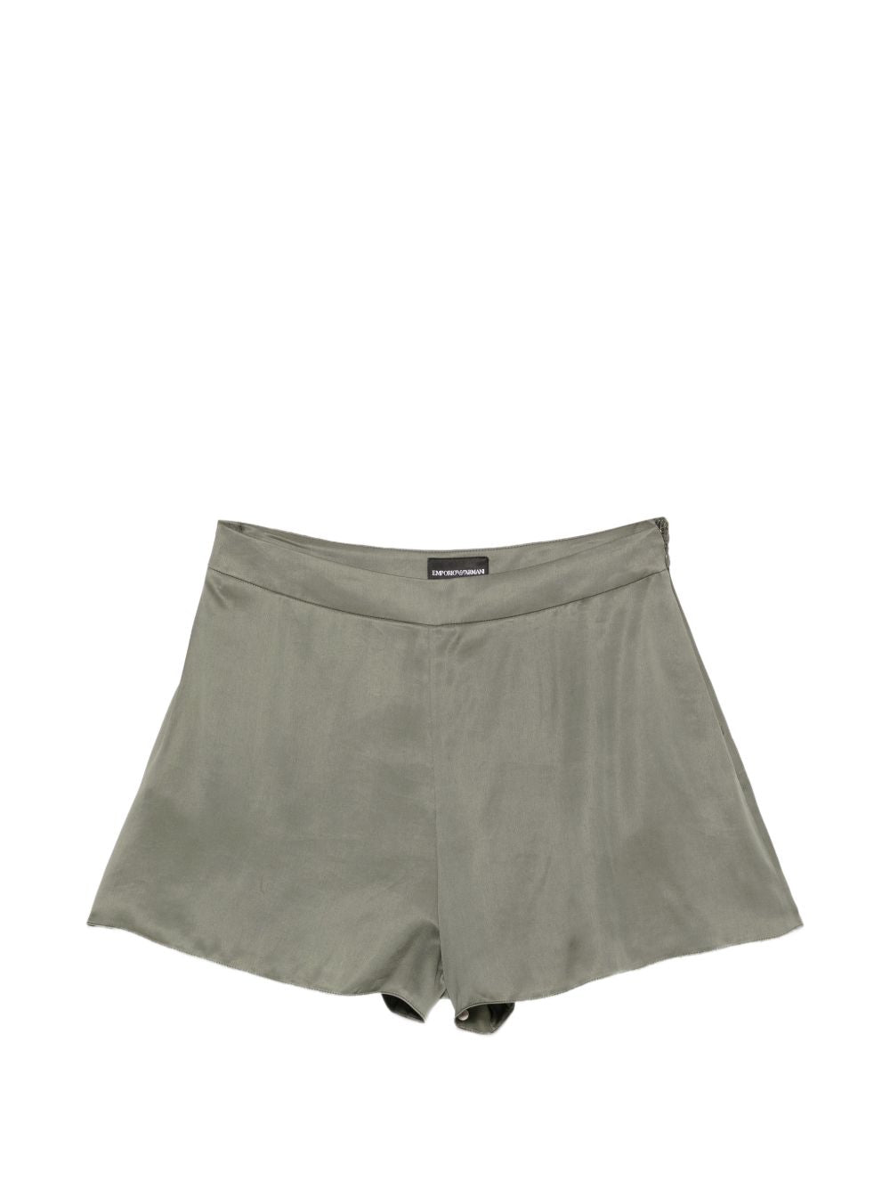 Emporio Armani High-Waisted Trousers-Trousers-[Adult]-[Female]-2022 Online Blue Zone Planet