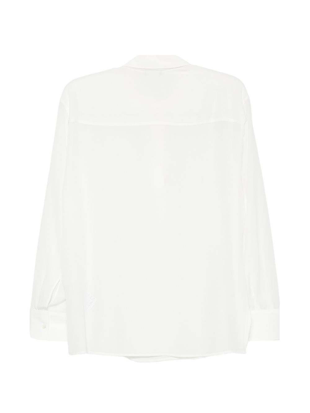 Emporio Armani Silk Shirt-Shirts-[Adult]-[Female]-2022 Online Blue Zone Planet