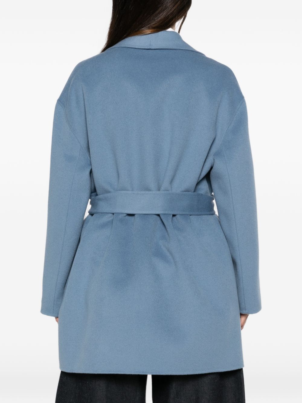 Emporio Armani Coats LIGHT BLUE-Jackets-[Adult]-[Female]-2022 Online Blue Zone Planet