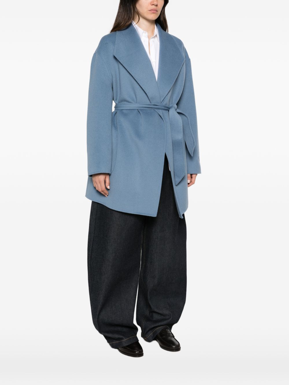 Emporio Armani Coats LIGHT BLUE-Jackets-[Adult]-[Female]-44-LIGHT BLUE-2022 Online Blue Zone Planet