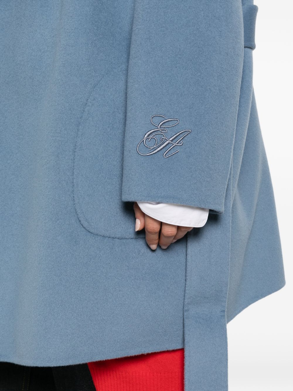Emporio Armani Coats LIGHT BLUE-Jackets-[Adult]-[Female]-2022 Online Blue Zone Planet
