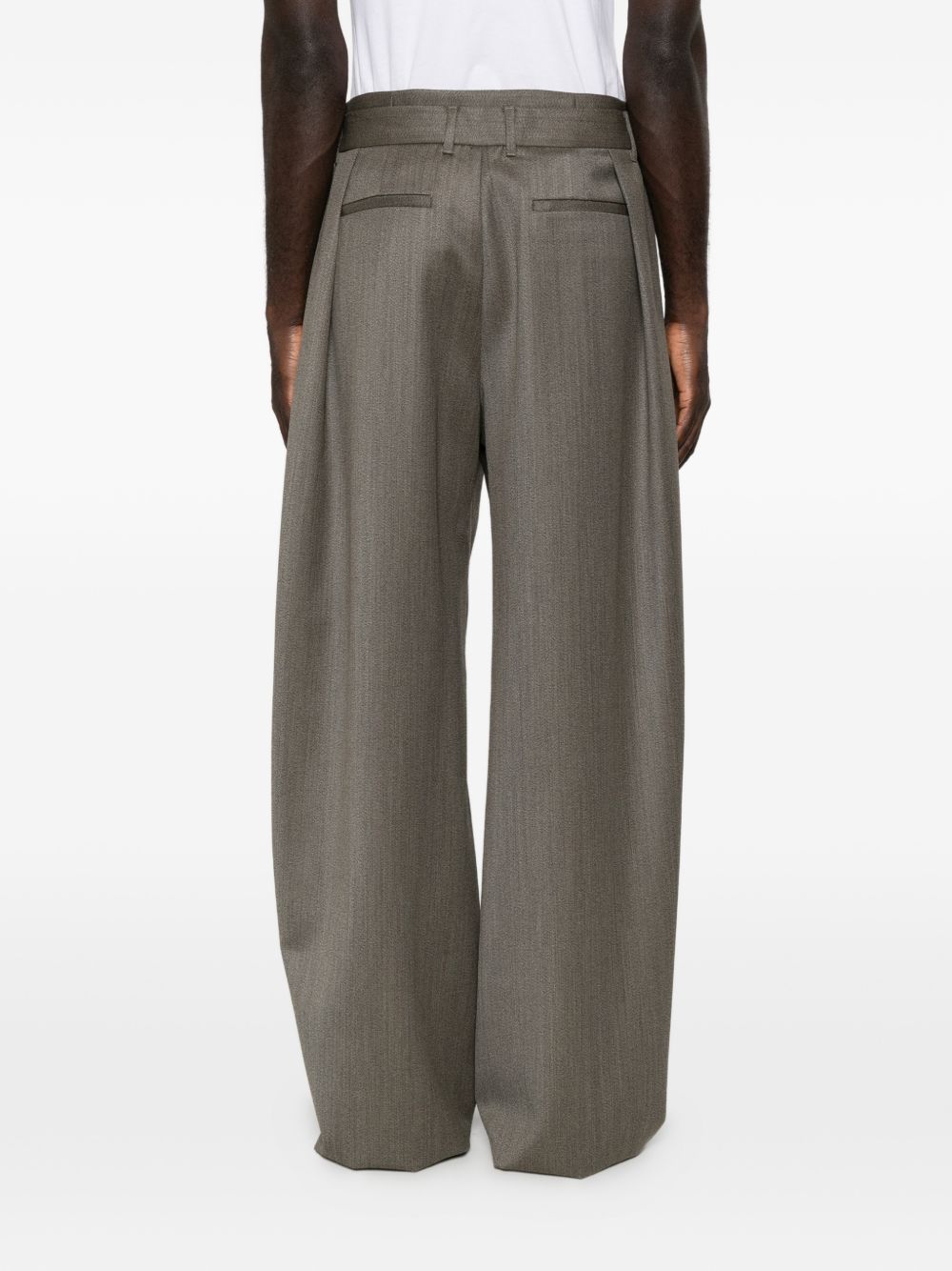 Emporio Armani Trousers GREY-Trousers-[Adult]-[Female]-2022 Online Blue Zone Planet