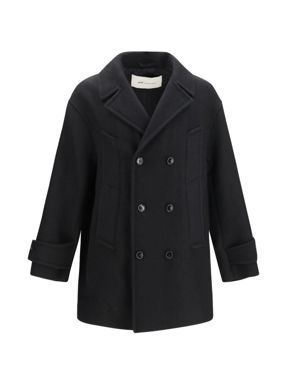 AMI PARIS Coats BLACK-Jackets-[Adult]-[Female]-46-BLACK-2022 Online Blue Zone Planet