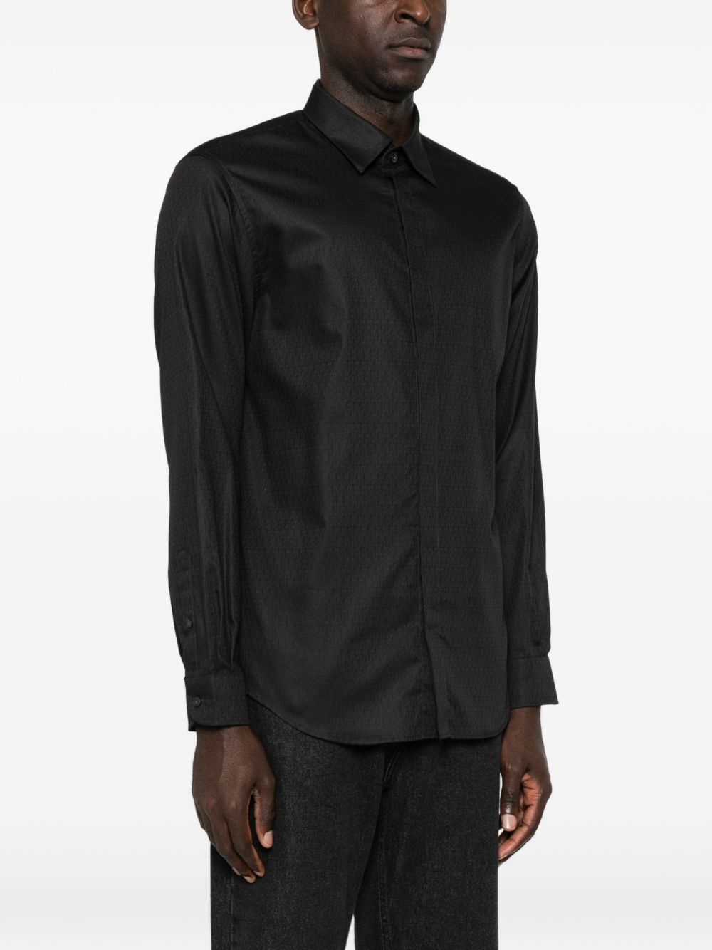 Emporio Armani Shirts BLACK-Shirts-[Adult]-[Female]-2022 Online Blue Zone Planet