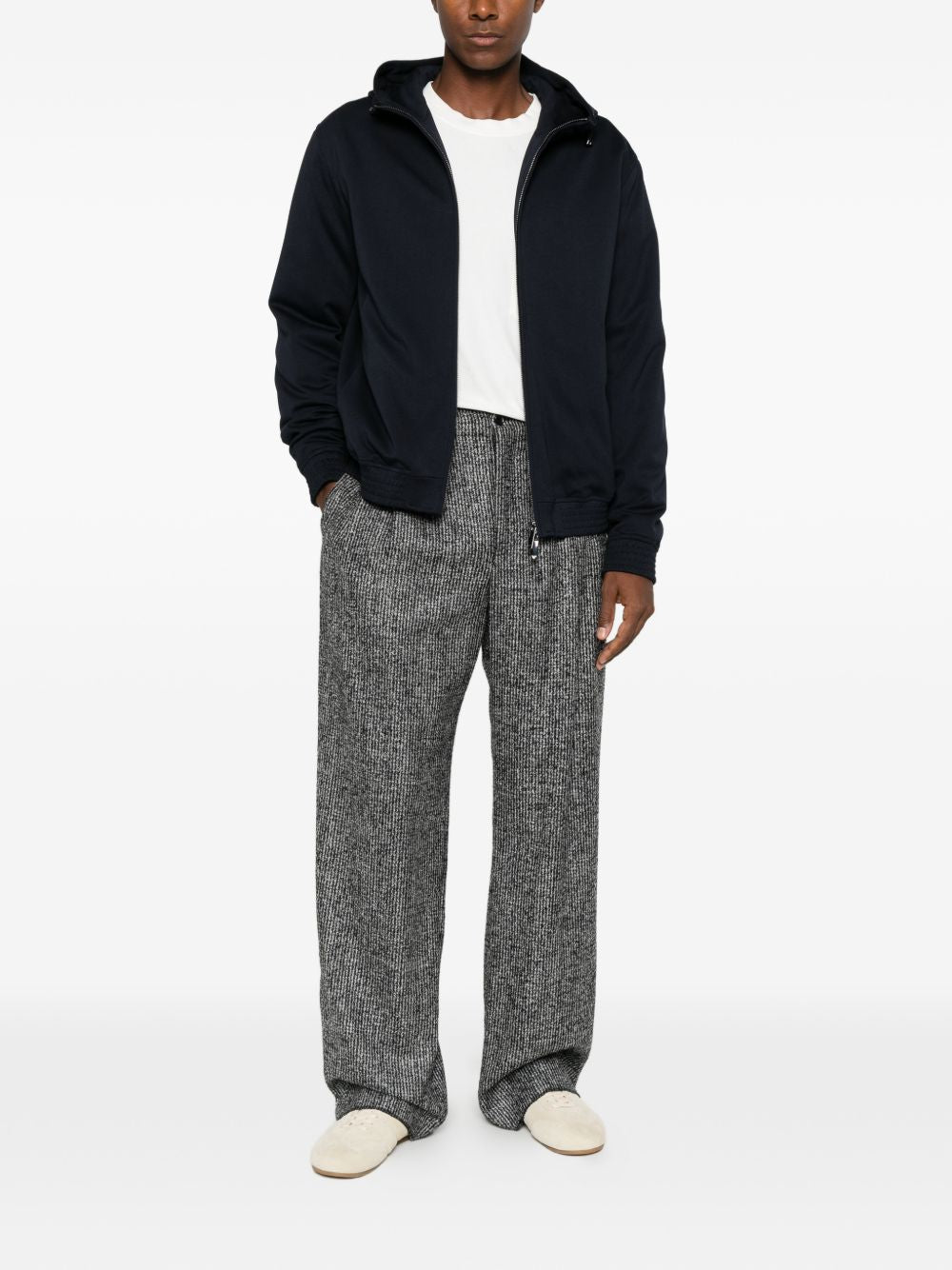 EMPORIO ARMANI CAPSULE Coats NAVY-Tops / Dresses-[Adult]-[Female]-2022 Online Blue Zone Planet