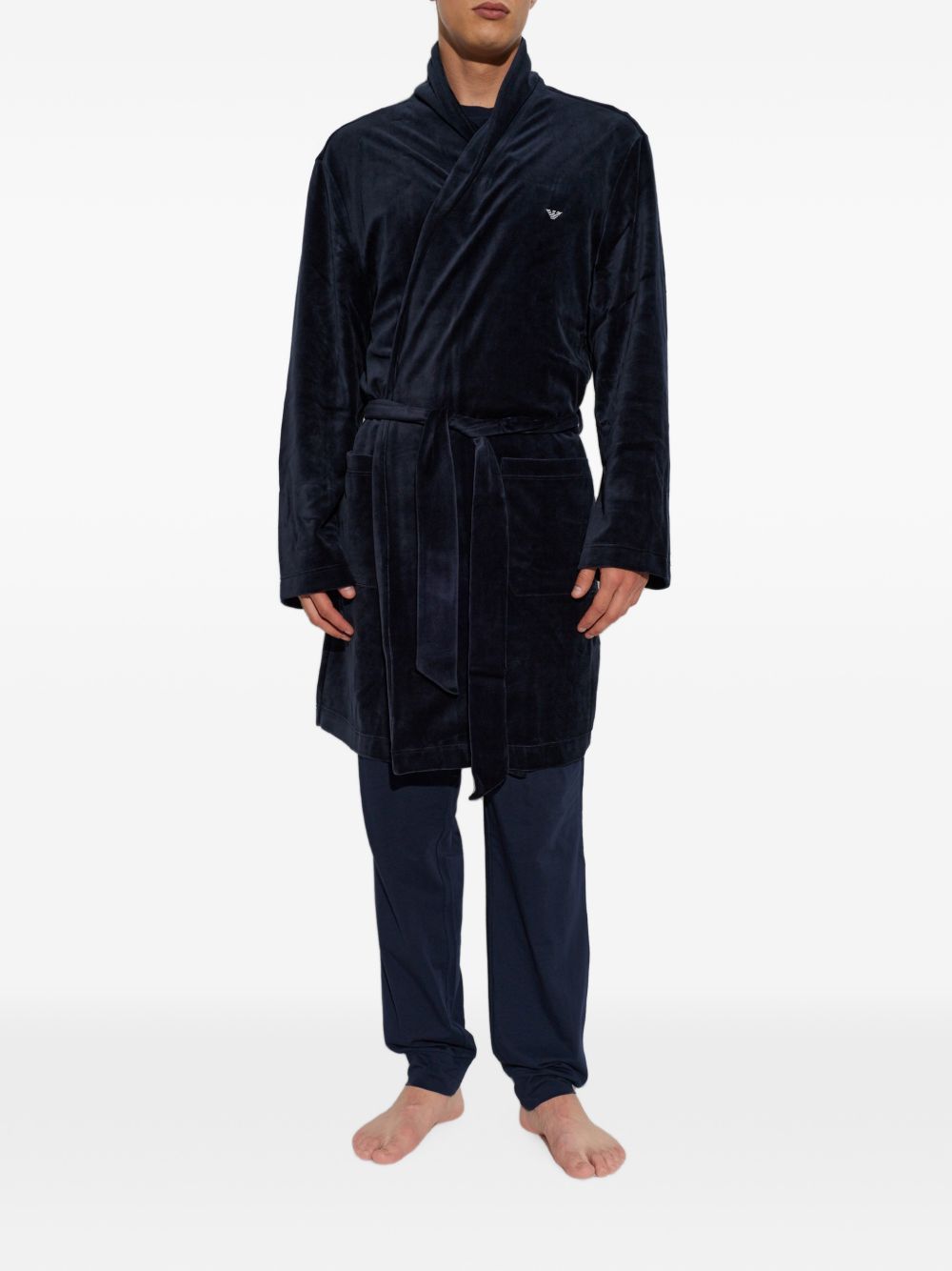Emporio Armani Bath robe-Beachwear & underwear-[Adult]-[Female]-2022 Online Blue Zone Planet